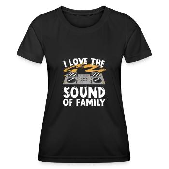 Tontechniker Sound Audio Engineer - Frauen Funktions-T-Shirt - Schwarz - Vorne - AI Model Female 172 light (172cm)
