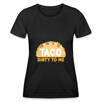 Taco Tacos Cuisine mexicaine - T-shirt sport Femme - noir - Devant - AI Model Female 172 light (172cm)