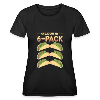 Taco Tacos Cuisine mexicaine - T-shirt sport Femme - noir - Devant - AI Model Female 172 light (172cm)