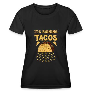 Taco Tacos Cuisine mexicaine - T-shirt sport Femme - noir - Devant - AI Model Female 172 light (172cm)