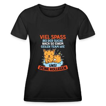 Verabschiedung Arbeitskollege Kollegin Jobwechsel - Frauen Funktions-T-Shirt - Schwarz - Vorne - AI Model Female 172 light (172cm)