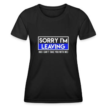 Verabschiedung Kollege letzter Arbeitstag - Frauen Funktions-T-Shirt - Schwarz - Vorne - AI Model Female 172 light (172cm)