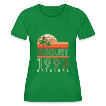 Année de construction 1993 en août - T-shirt sport Femme - vert - Devant - AI Model Female 172 dark (172cm)