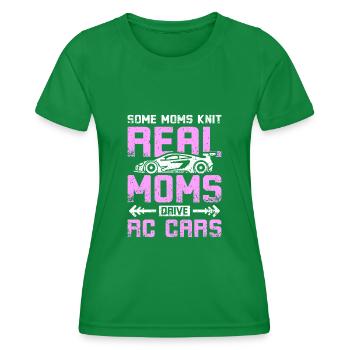 Les mamans conduisent des voitures rc - T-shirt sport Femme - vert - Devant - AI Model Female 172 dark (172cm)