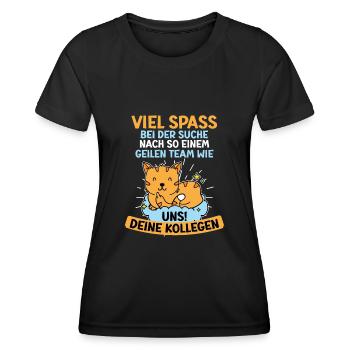 Verabschiedung Arbeitskollege Kollegin Jobwechsel - Frauen Funktions-T-Shirt - Schwarz - Vorne - AI Model Female 172 light (172cm)