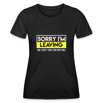 Verabschiedung Kollege letzter Arbeitstag - Frauen Funktions-T-Shirt - Schwarz - Vorne - AI Model Female 172 light (172cm)