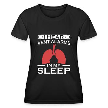 Respiratory therapists Respiratory therapist Occupational therapists - Women's Functional T-Shirt - black - Front - AI Model Female 172 light (172cm)