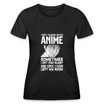 Funny Anime Gift - Women's Functional T-Shirt - black - Front - AI Model Female 172 light (172cm)