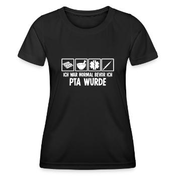 PTA Pharmazie Apotheke - Frauen Funktions-T-Shirt - Schwarz - Vorne - AI Model Female 172 light (172cm)
