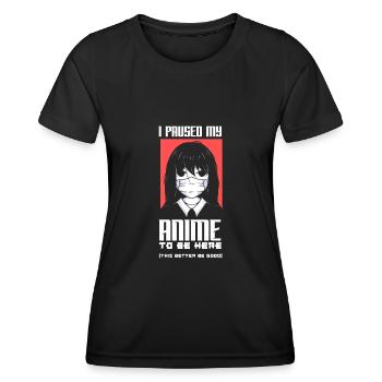 Funny Anime Gift - Women's Functional T-Shirt - black - Front - AI Model Female 172 light (172cm)