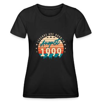 Legendary August 1999 - Women's Functional T-Shirt - black - Front - AI Model Female 172 light (172cm)