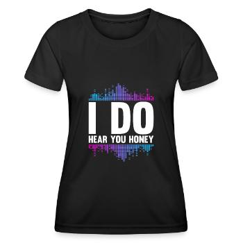 Tontechniker Sound Audio Engineer - Frauen Funktions-T-Shirt - Schwarz - Vorne - AI Model Female 172 light (172cm)