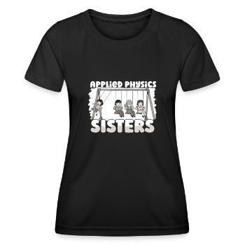 Physik Physiker - Frauen Funktions-T-Shirt - Schwarz - Vorne - AI Model Female 172 light (172cm)