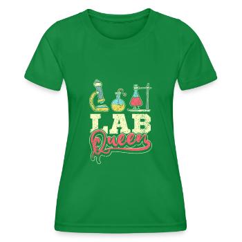 Reine de laboratoire - T-shirt sport Femme - vert - Devant - AI Model Female 172 dark (172cm)