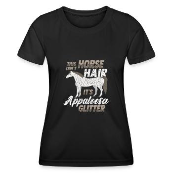 Appaloosa Pferd - Frauen Funktions-T-Shirt - Schwarz - Vorne - AI Model Female 172 light (172cm)