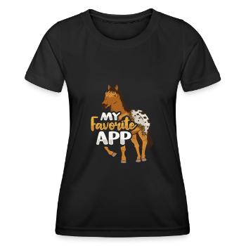 Appaloosa Pferd - Frauen Funktions-T-Shirt - Schwarz - Vorne - AI Model Female 172 light (172cm)