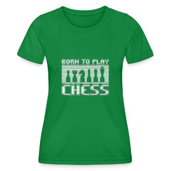 Échecs - T-shirt sport Femme - vert - Devant - AI Model Female 172 dark (172cm)