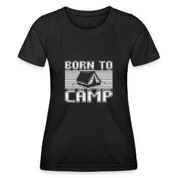 Camp - Women's Functional T-Shirt - black - Front - AI Model Female 172 light (172cm)