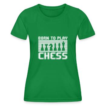 Échecs - T-shirt sport Femme - vert - Devant - AI Model Female 172 dark (172cm)