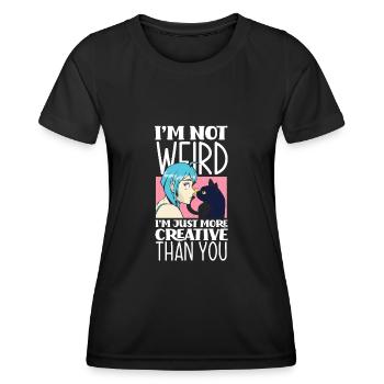 Funny Anime Gift - Women's Functional T-Shirt - black - Front - AI Model Female 172 light (172cm)