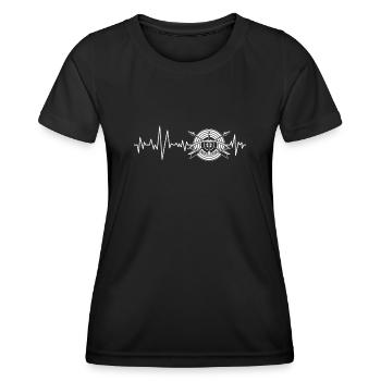 Arc 3D ECG Longbow - T-shirt sport Femme - noir - Devant - AI Model Female 172 light (172cm)