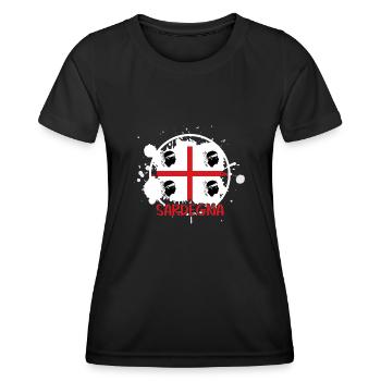 Sardegna Flag Sardinia Sardinia - Women's Functional T-Shirt - black - Front - AI Model Female 172 light (172cm)