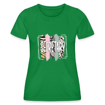 Meilleur secrétaire Appréciation Employé de bureau - T-shirt sport Femme - vert - Devant - AI Model Female 172 dark (172cm)