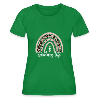 Secrétaire Appréciation Employé de bureau Cadeau - T-shirt sport Femme - vert - Devant - AI Model Female 172 dark (172cm)