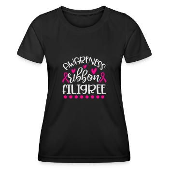 Sensitization loop - Women's Functional T-Shirt - black - Front - AI Model Female 172 light (172cm)