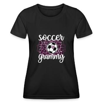 Grammy Oma Von Fußballspieler Fußball Grammy - Frauen Funktions-T-Shirt - Schwarz - Vorne - AI Model Female 172 light (172cm)