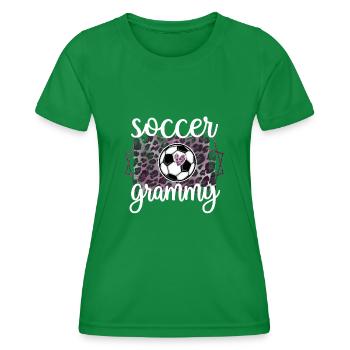 Grammy Grandma From Football Player Football Grammy - Women's Functional T-Shirt - kelly green - Front - AI Model Female 172 dark (172cm)