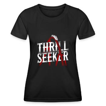 Roller Coaster Vintage Thrill - T-shirt sport Femme - noir - Devant - AI Model Female 172 light (172cm)