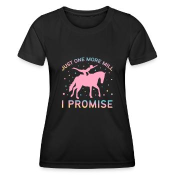 Voûte juste un moulin de plus je vous promets - T-shirt sport Femme - noir - Devant - AI Model Female 172 light (172cm)