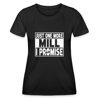 Voûte juste un moulin de plus je vous promets - T-shirt sport Femme - noir - Devant - AI Model Female 172 light (172cm)