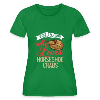 Crabe en fer à cheval Crabe en fer à cheval Crabes des Moluques - T-shirt sport Femme - vert - Devant - AI Model Female 172 dark (172cm)