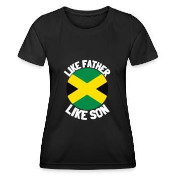 Comme Père Comme Fils Origine Origine Origine Des Pères Fête des Pères - T-shirt sport Femme - noir - Devant - AI Model Female 172 light (172cm)