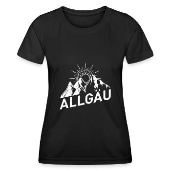 Holidays in Bavaria Allgäu - Women's Functional T-Shirt - black - Front - AI Model Female 172 light (172cm)