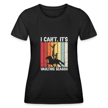 Conception de voûte et conception de chevaux de voûte - T-shirt sport Femme - noir - Devant - AI Model Female 172 light (172cm)