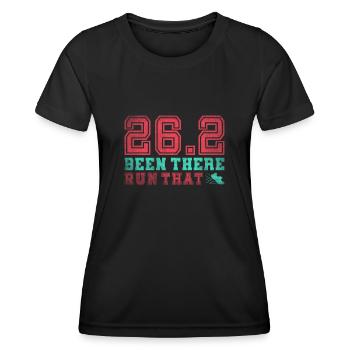 26.2 Been There Run That - Coureur de marathon complet - T-shirt sport Femme - noir - Devant - AI Model Female 172 light (172cm)
