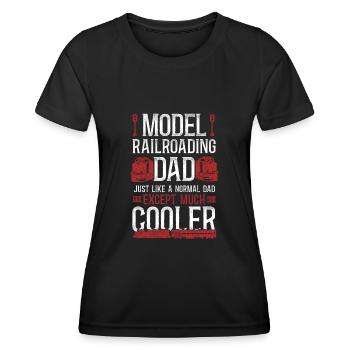 Freight Diesel Train Driver - Women's Functional T-Shirt - black - Front - AI Model Female 172 light (172cm)