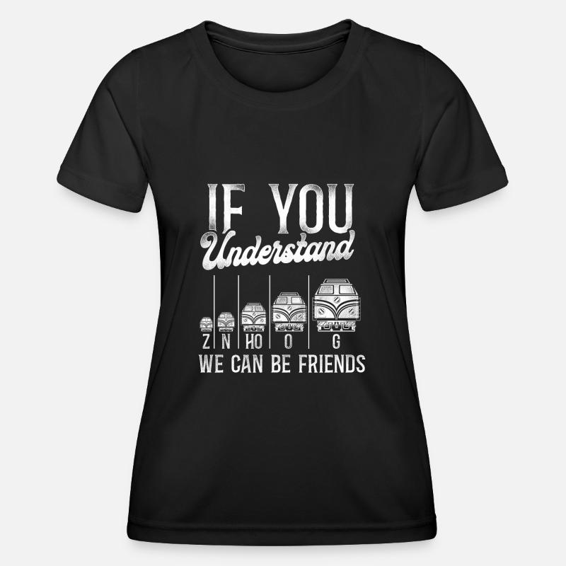 Freight Diesel Train Driver - Women's Functional T-Shirt - black