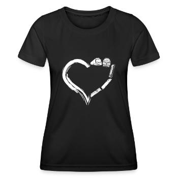 Conducteur de train diesel de marchandises - T-shirt sport Femme - noir - Devant - AI Model Female 172 light (172cm)