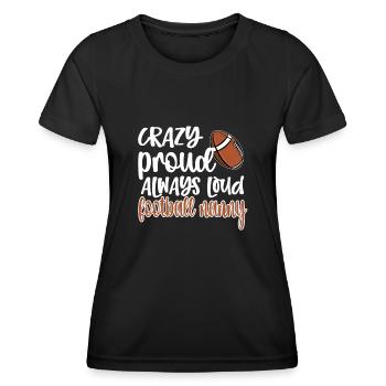 Football Nanny Grandma Of Football Player Nanny - Frauen Funktions-T-Shirt - Schwarz - Vorne - AI Model Female 172 light (172cm)