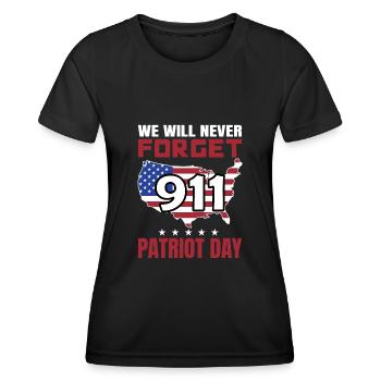 Patriot Day 9 11 USA Amerika - Frauen Funktions-T-Shirt - Schwarz - Vorne - AI Model Female 172 light (172cm)