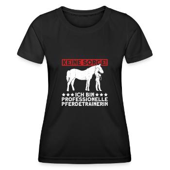 Keine Sorge! Ich Bin Professionelle - Frauen Funktions-T-Shirt - Schwarz - Vorne - AI Model Female 172 light (172cm)
