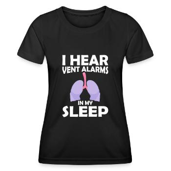 Respiratory therapists Respiratory therapist Occupational therapists - Women's Functional T-Shirt - black - Front - AI Model Female 172 light (172cm)