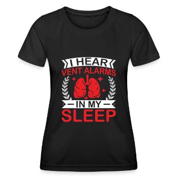 Respiratory therapists Respiratory therapist Occupational therapists - Women's Functional T-Shirt - black - Front - AI Model Female 172 light (172cm)
