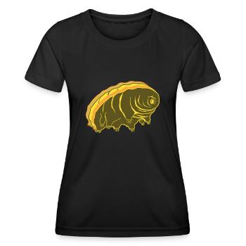 Tardigrade Ours d’eau Rétro Tardigrades - T-shirt sport Femme - noir - Devant - AI Model Female 172 light (172cm)
