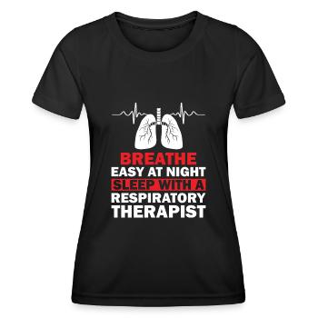 Respiratory therapists Respiratory therapist Occupational therapists - Women's Functional T-Shirt - black - Front - AI Model Female 172 light (172cm)