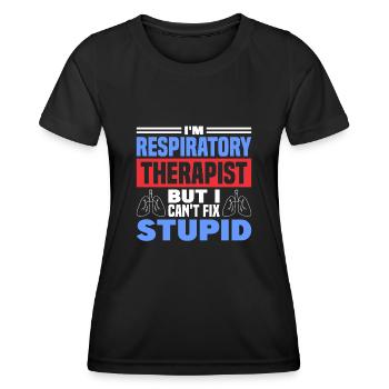 Respiratory therapists Respiratory therapist Occupational therapists - Women's Functional T-Shirt - black - Front - AI Model Female 172 light (172cm)
